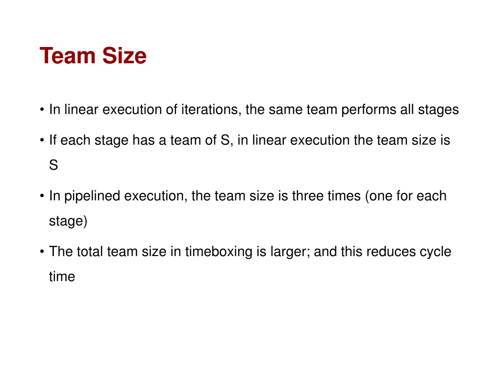 team size