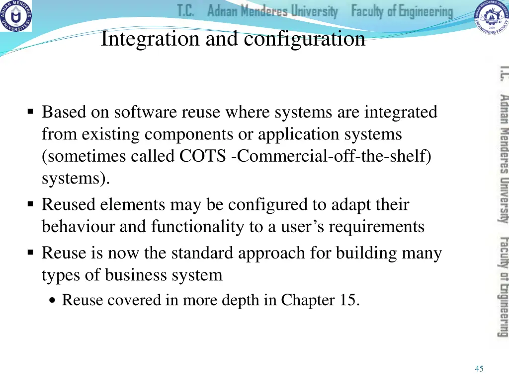 integration and configuration