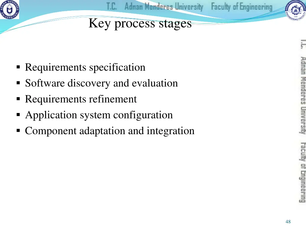 key process stages