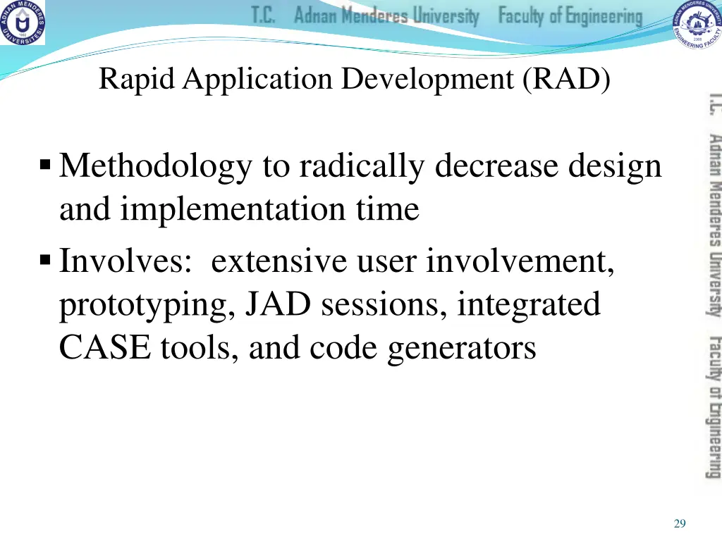 rapid application development rad