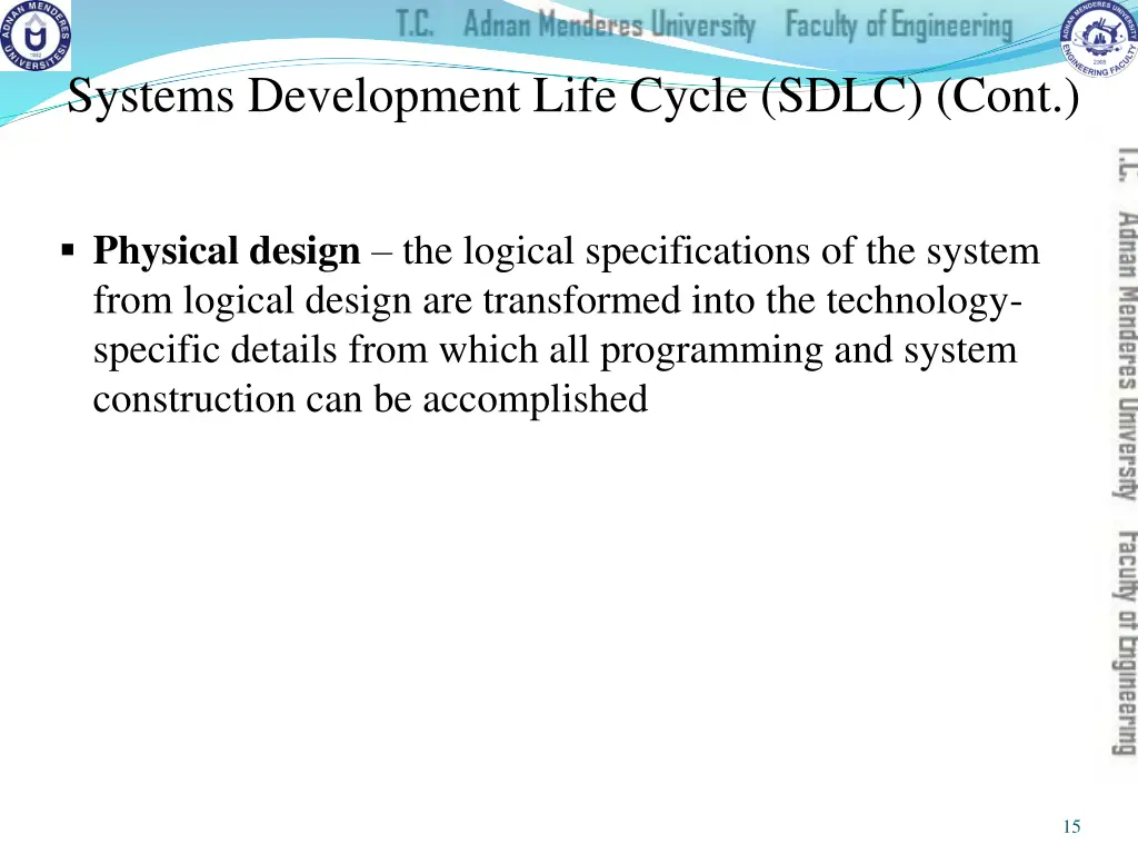 systems development life cycle sdlc cont 2