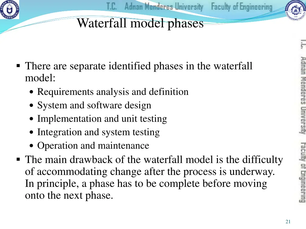 waterfall model phases