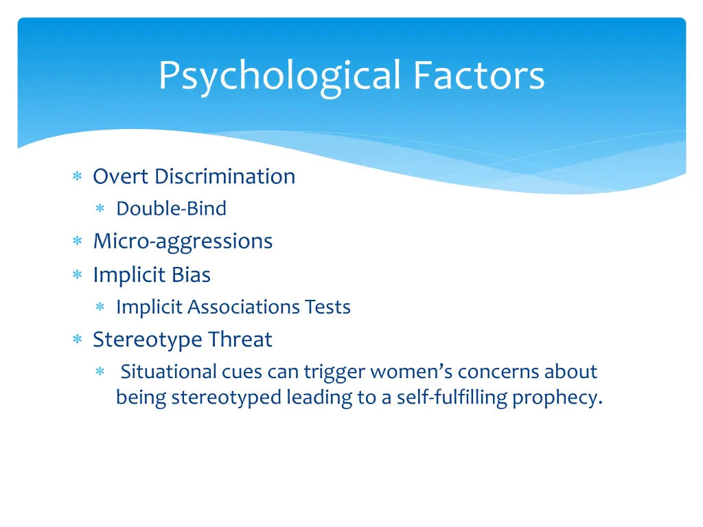 psychological factors