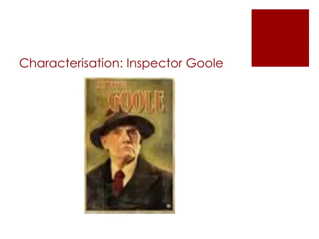 characterisation inspector goole