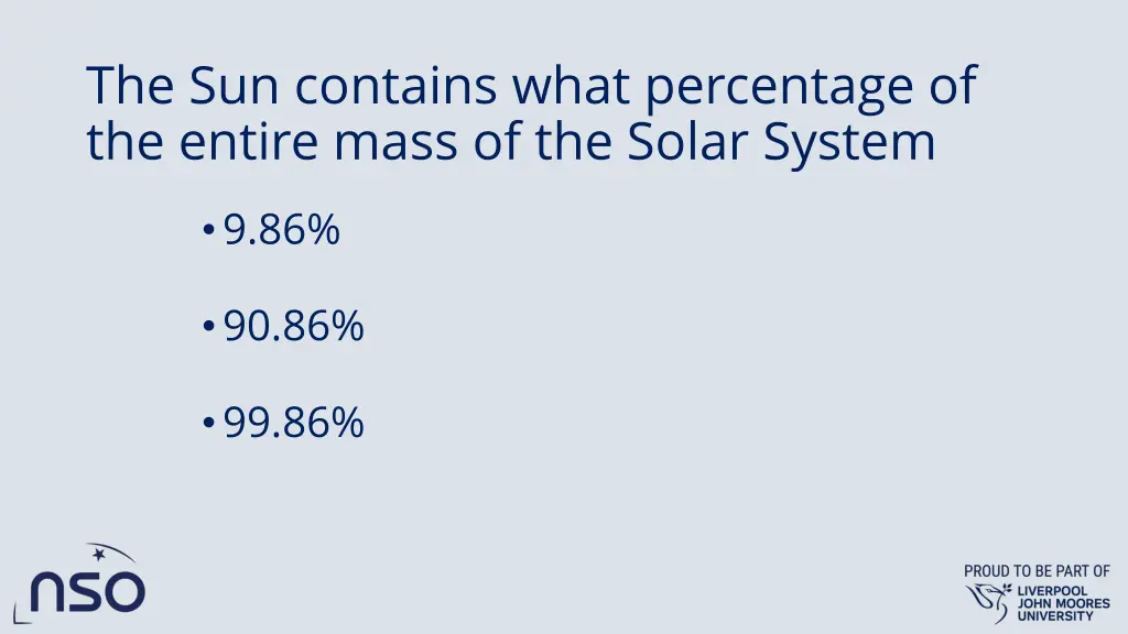 the sun contains what percentage of the entire