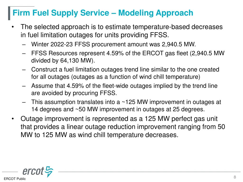 firm fuel supply service modeling approach