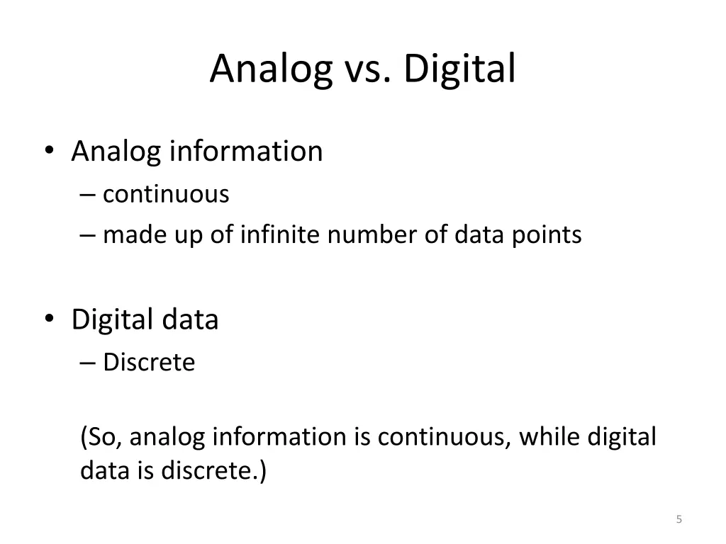 analog vs digital