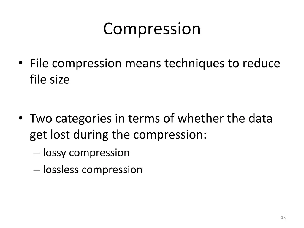 compression