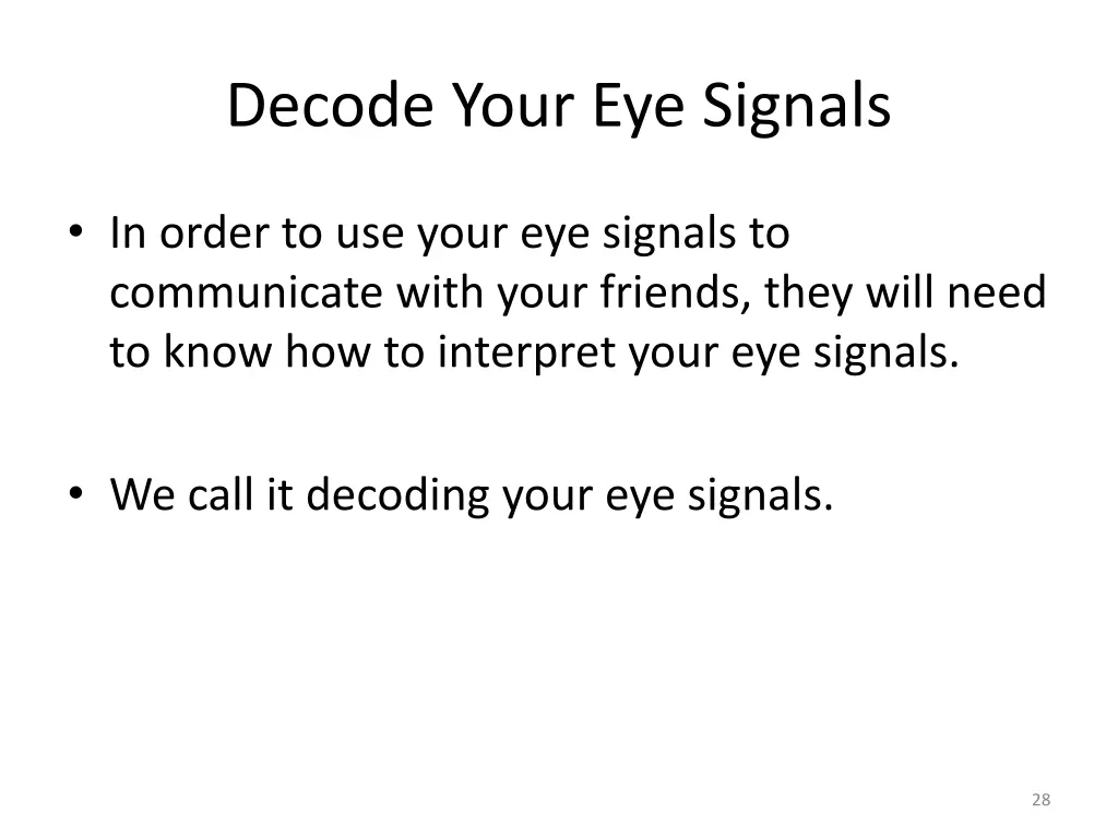 decode your eye signals