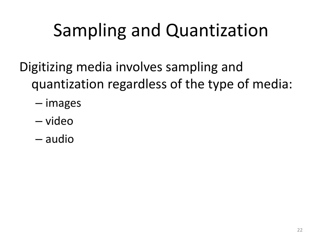 sampling and quantization