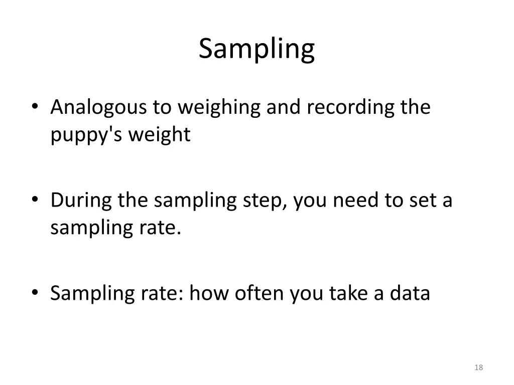 sampling