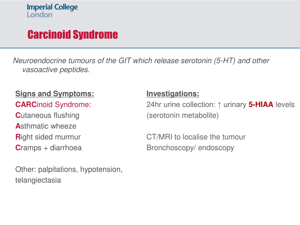 carcinoid syndrome 1