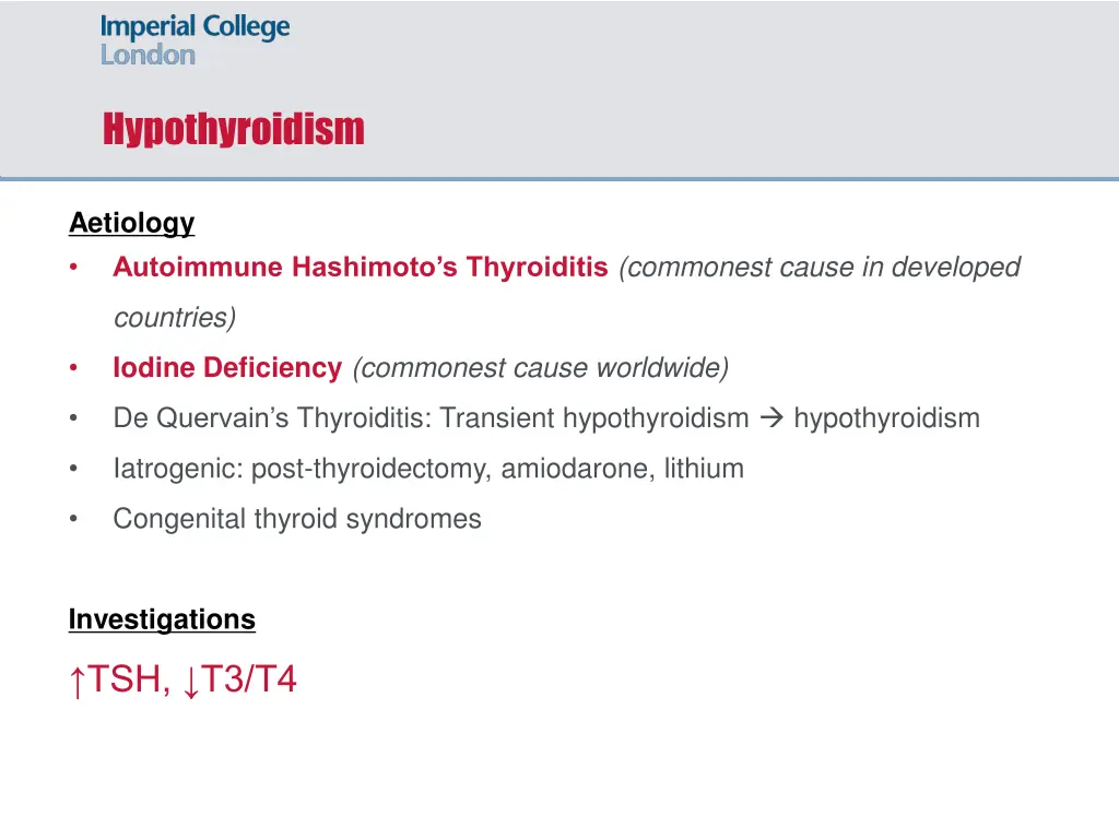 hypothyroidism