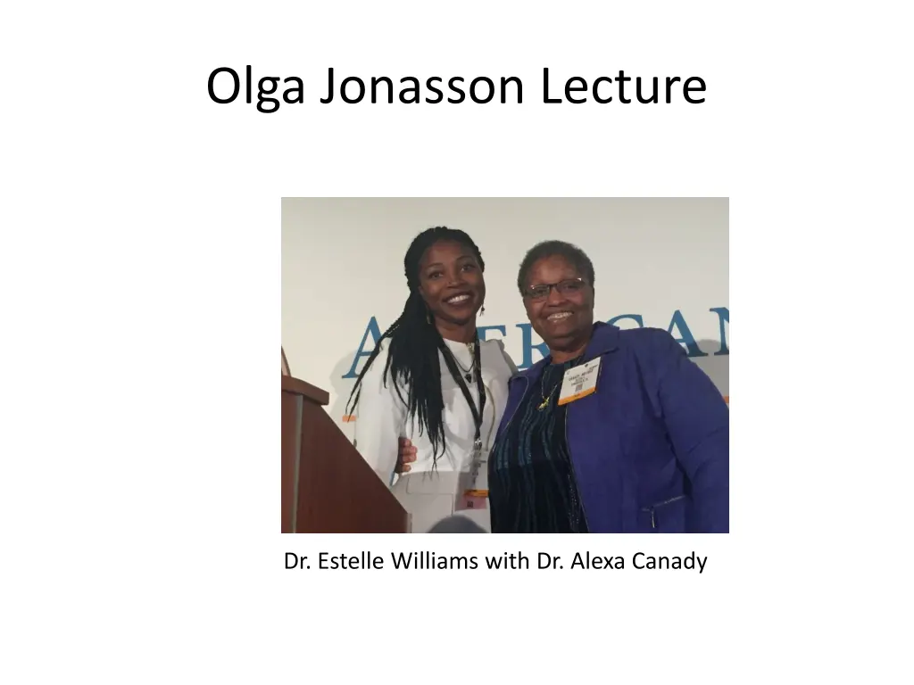 olga jonasson lecture 2