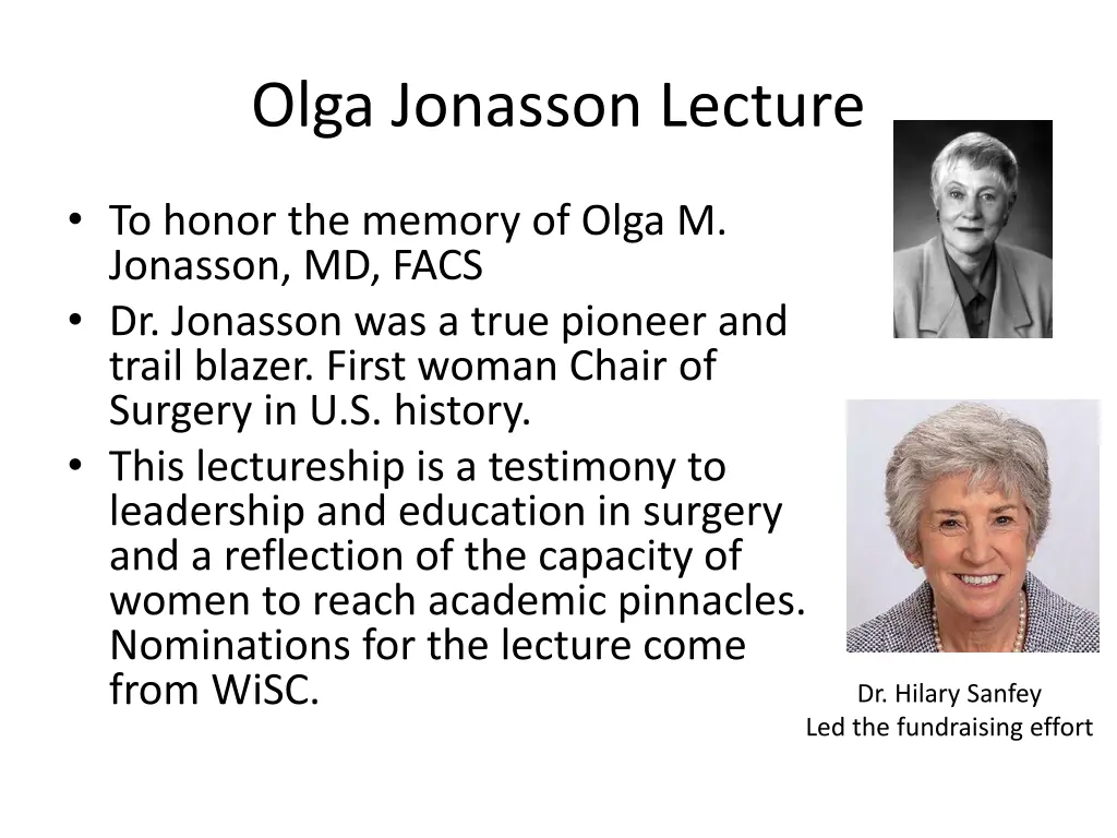 olga jonasson lecture