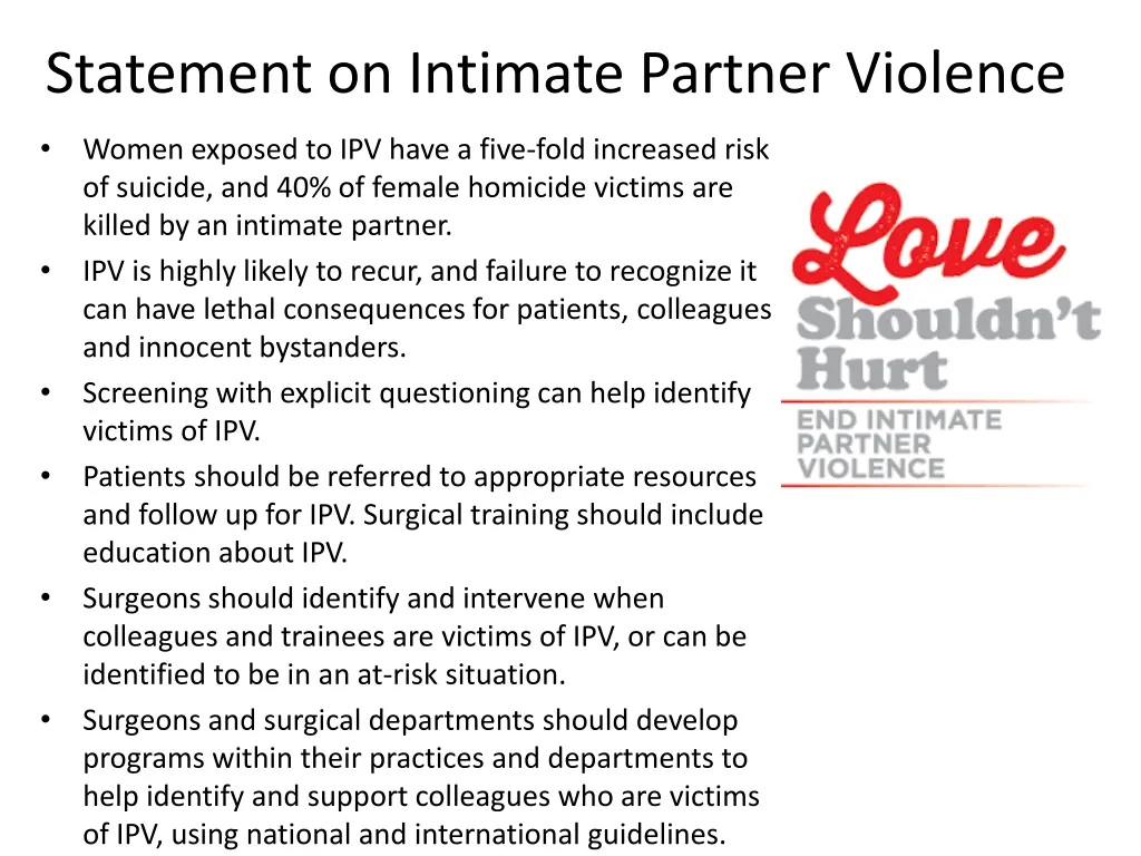 statement on intimate partner violence 1