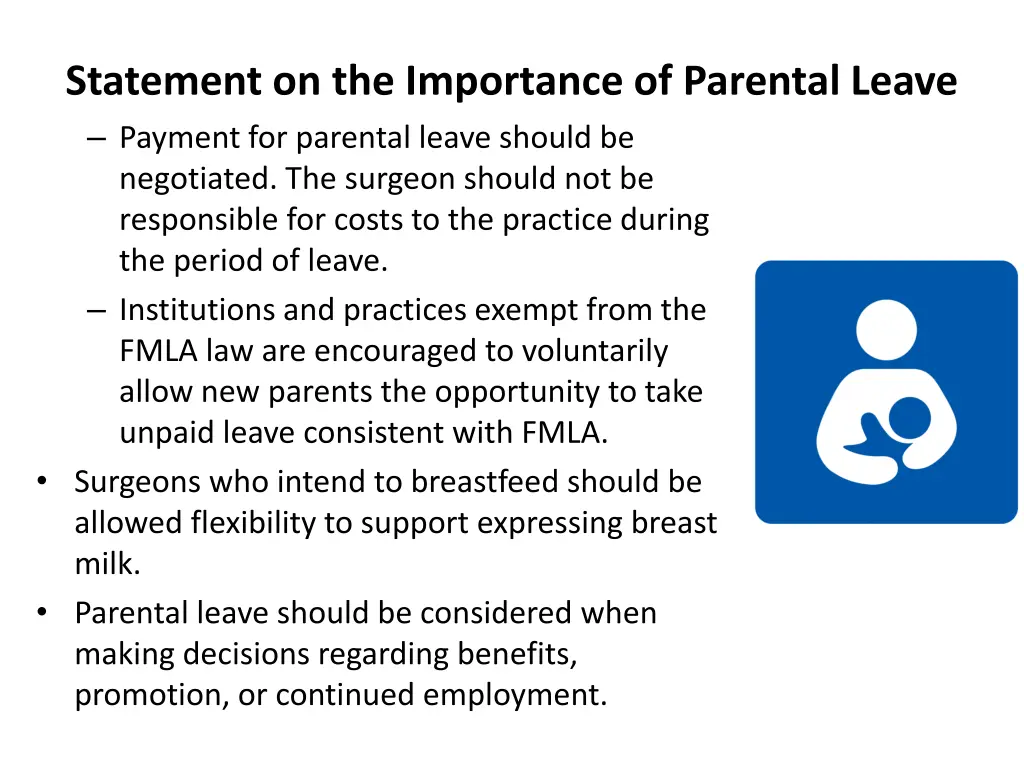 statement on the importance of parental leave 1