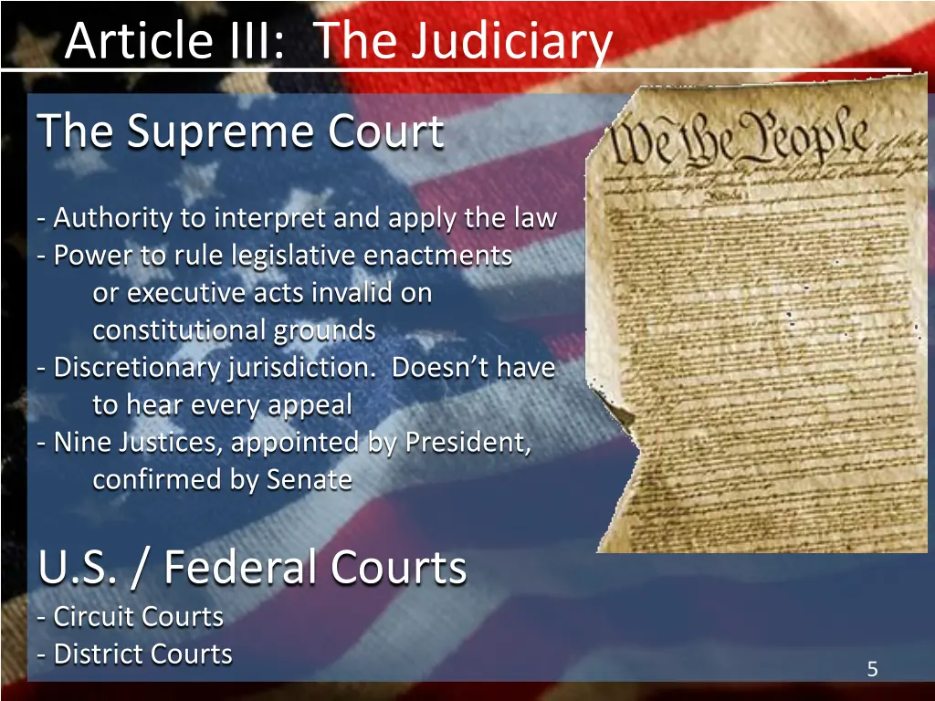 article iii the judiciary