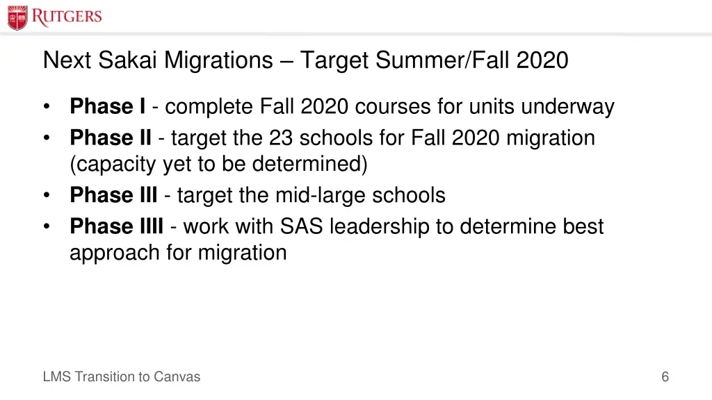 next sakai migrations target summer fall 2020 1