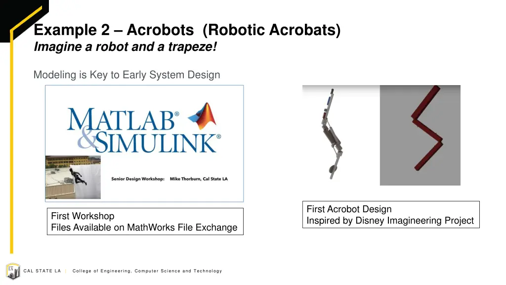 example 2 acrobots robotic acrobats imagine