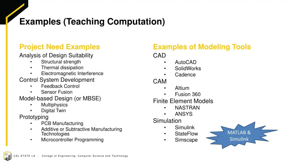 examples teaching computation