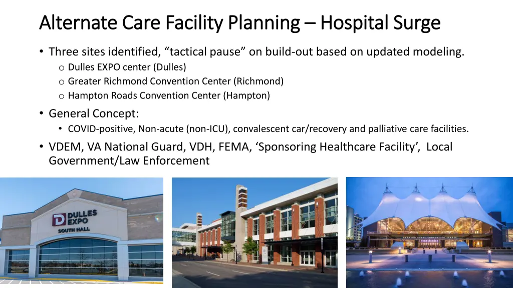 alternate care facility planning alternate care