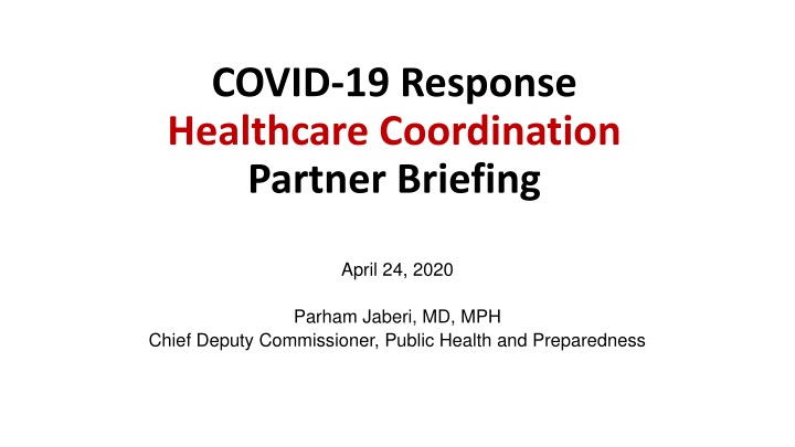 covid 19 response healthcare coordination partner