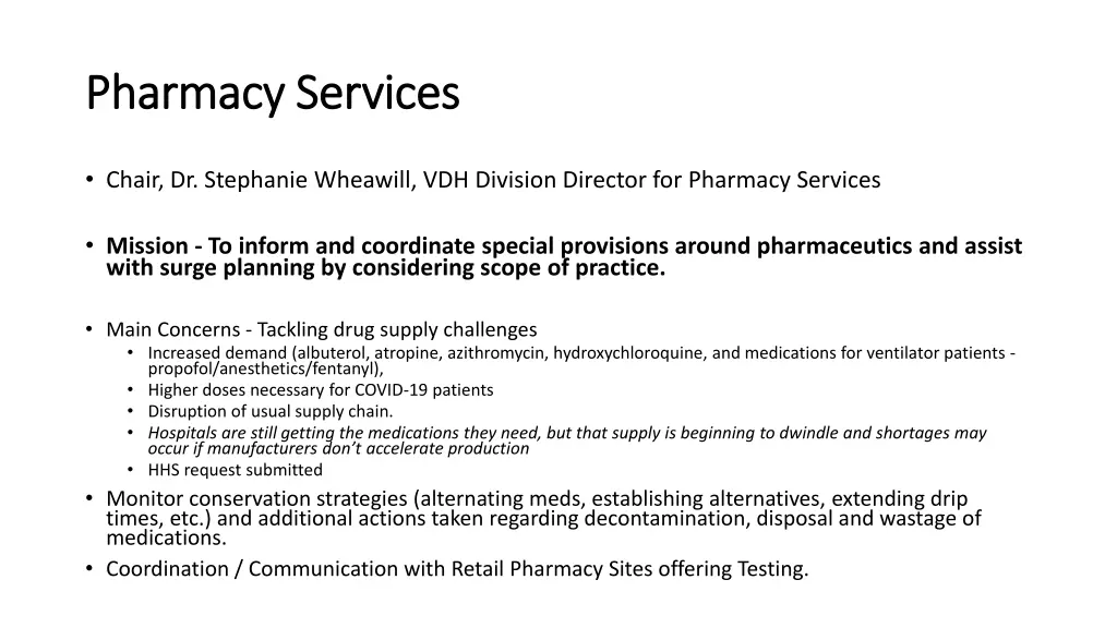 pharmacy services pharmacy services