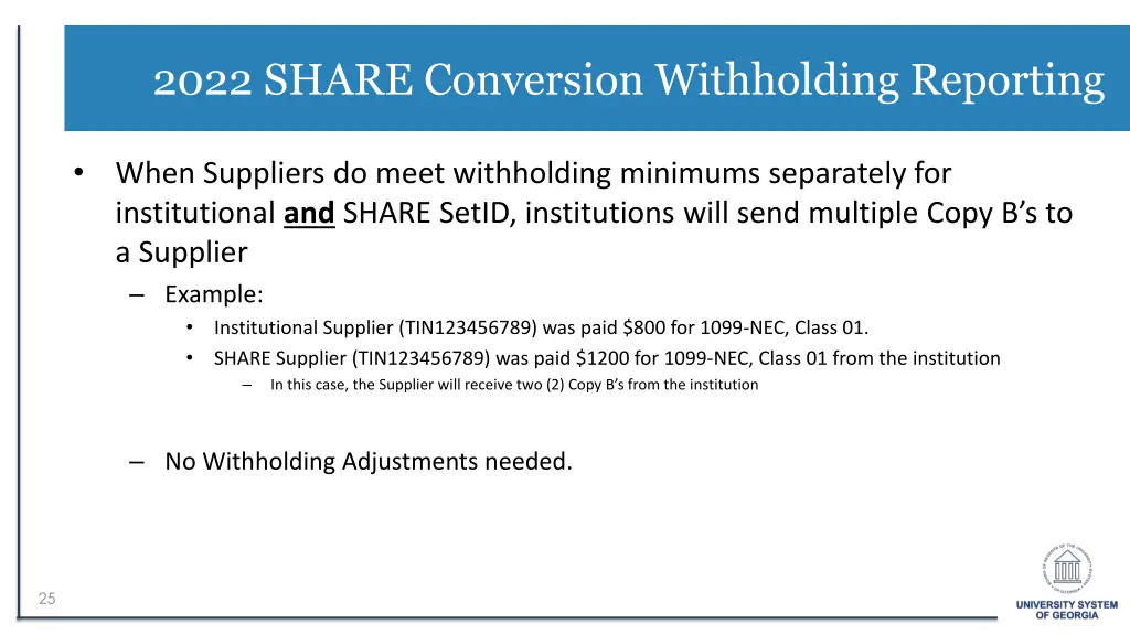 2022 share conversion withholding reporting 2