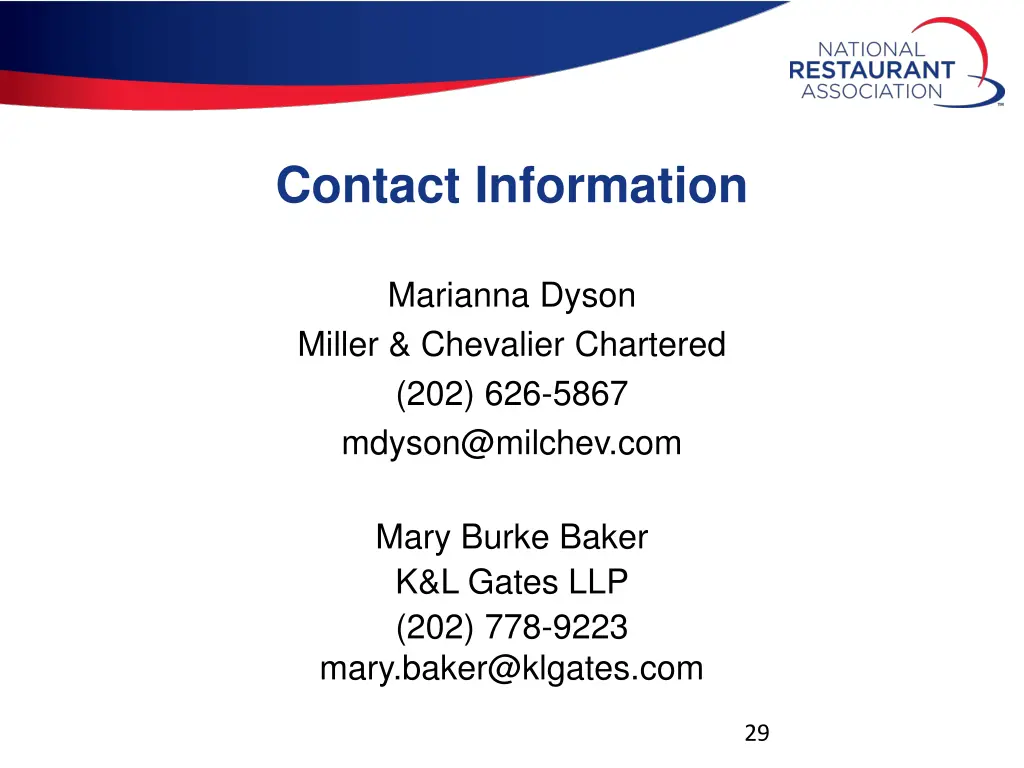 contact information