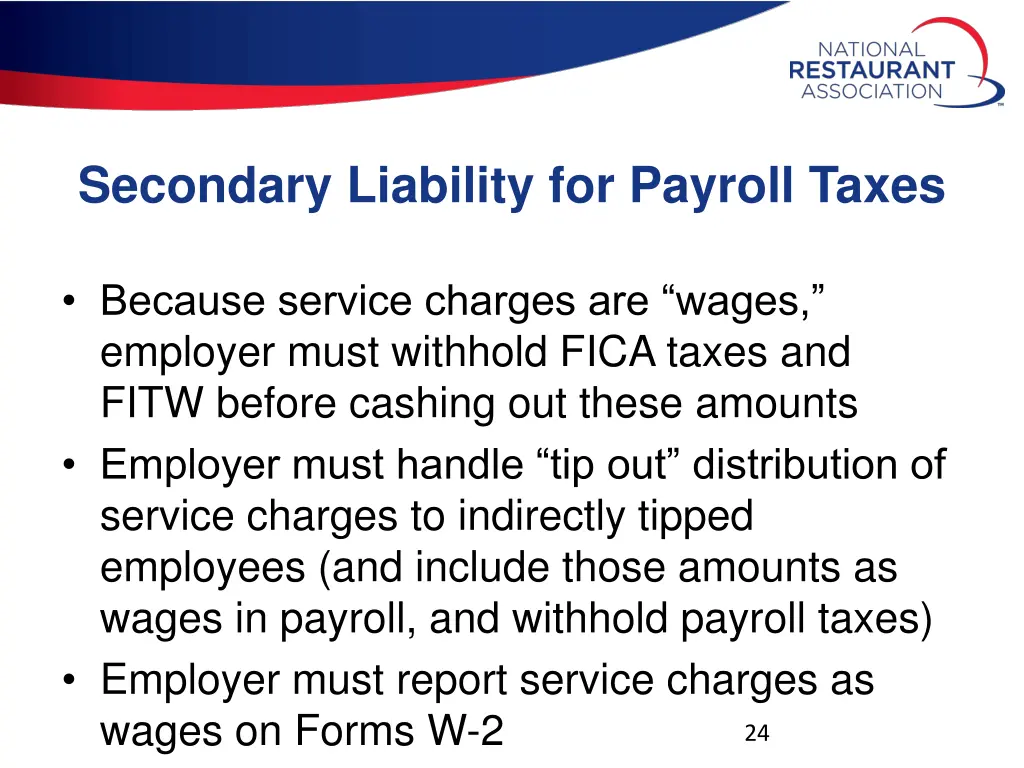 secondary liability for payroll taxes