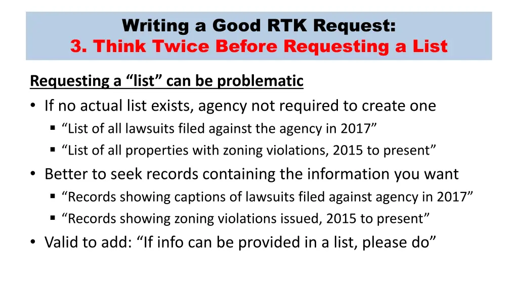 writing a good rtk request 3 think twice before