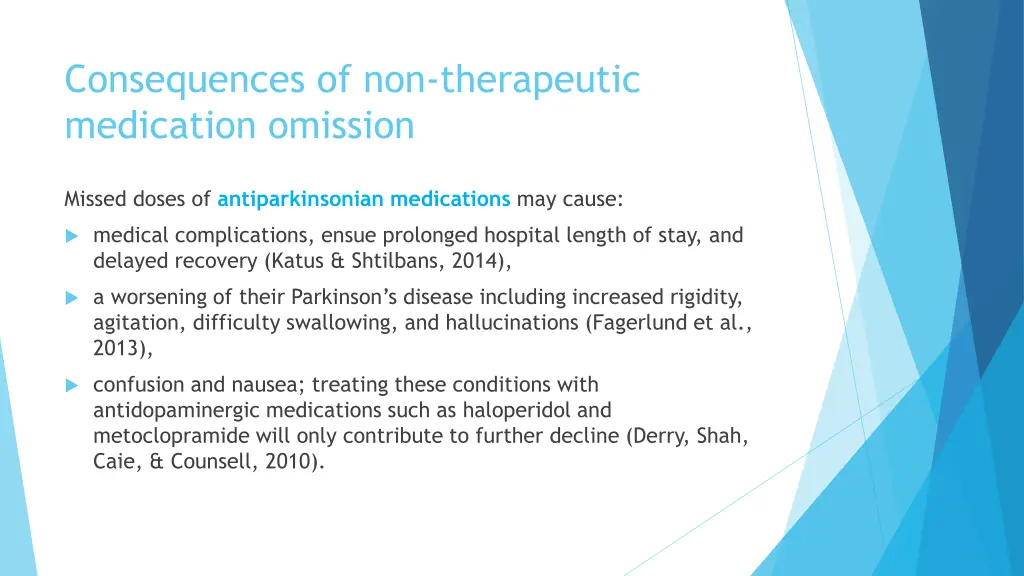 consequences of non therapeutic medication 1