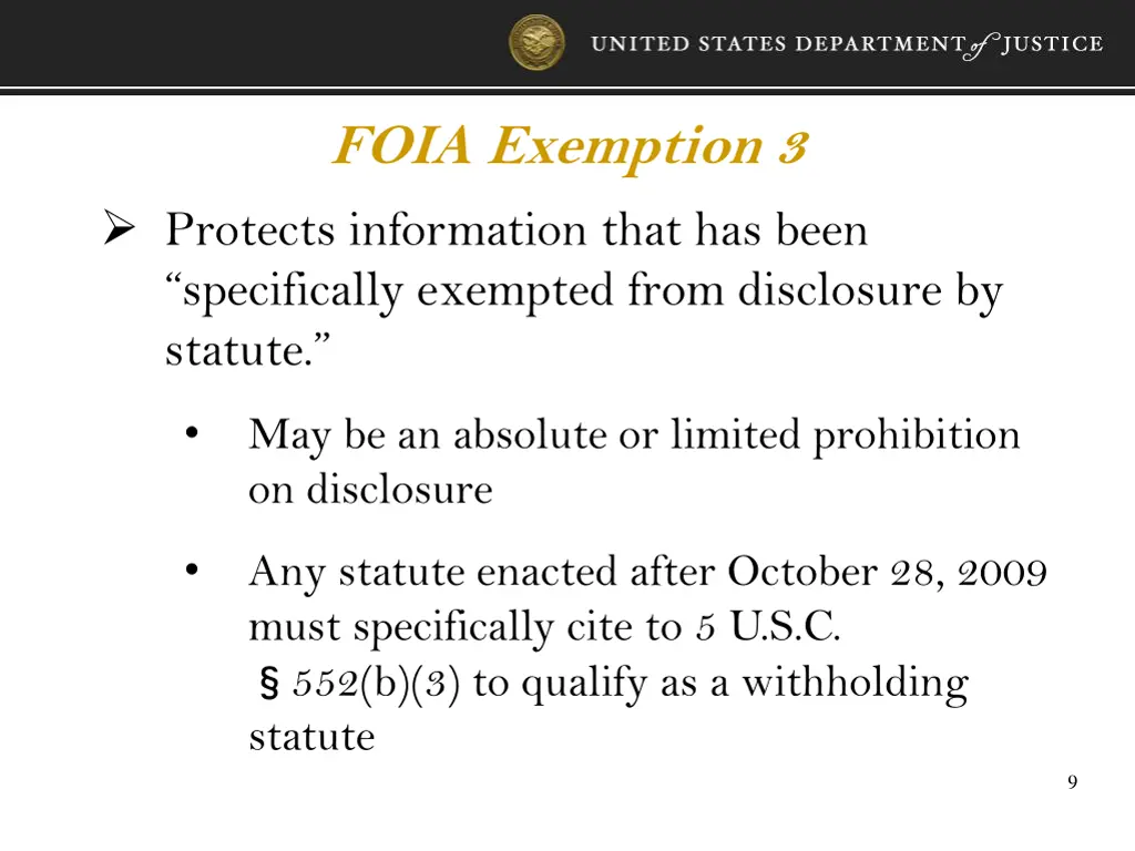 foia exemption 3