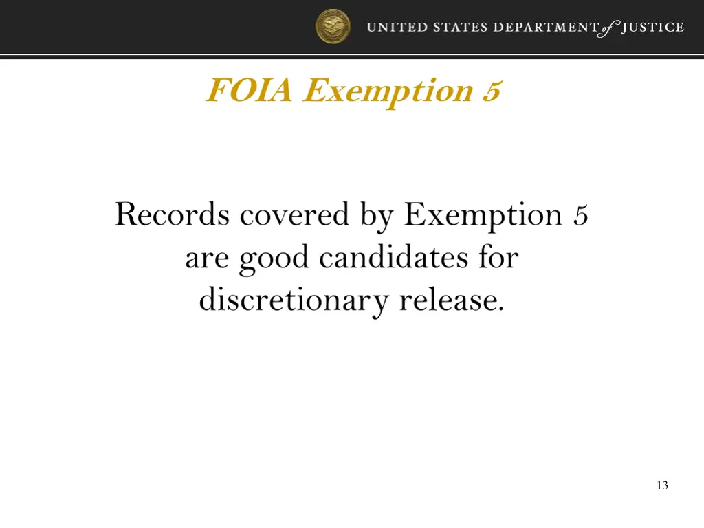 foia exemption 5 1