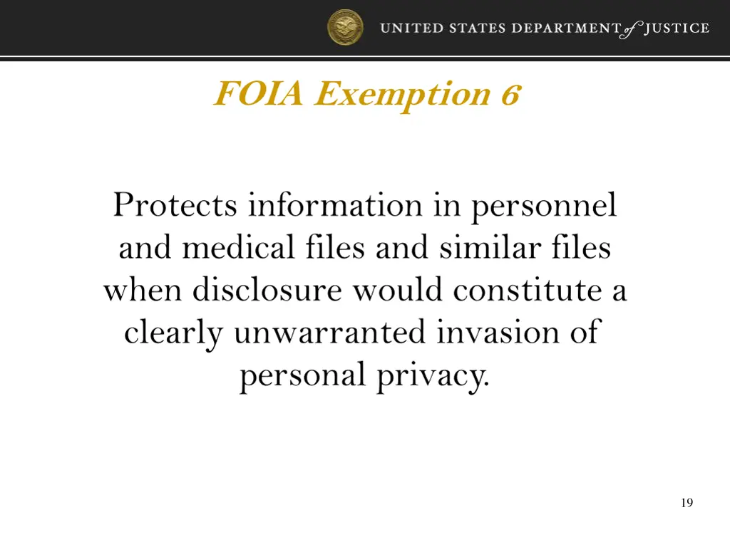 foia exemption 6