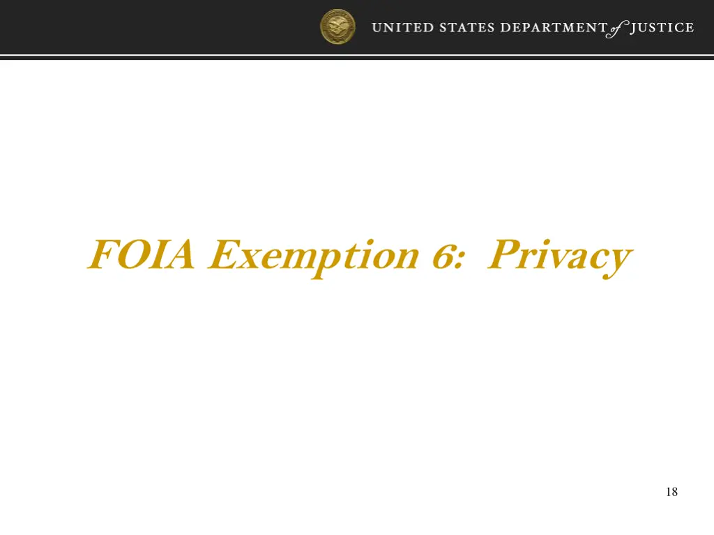 foia exemption 6 privacy