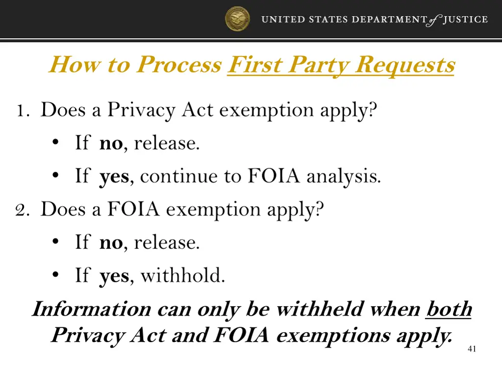 how to process first party requests