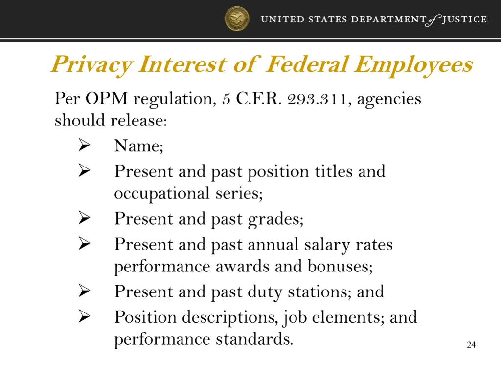 privacy interest of federal employees