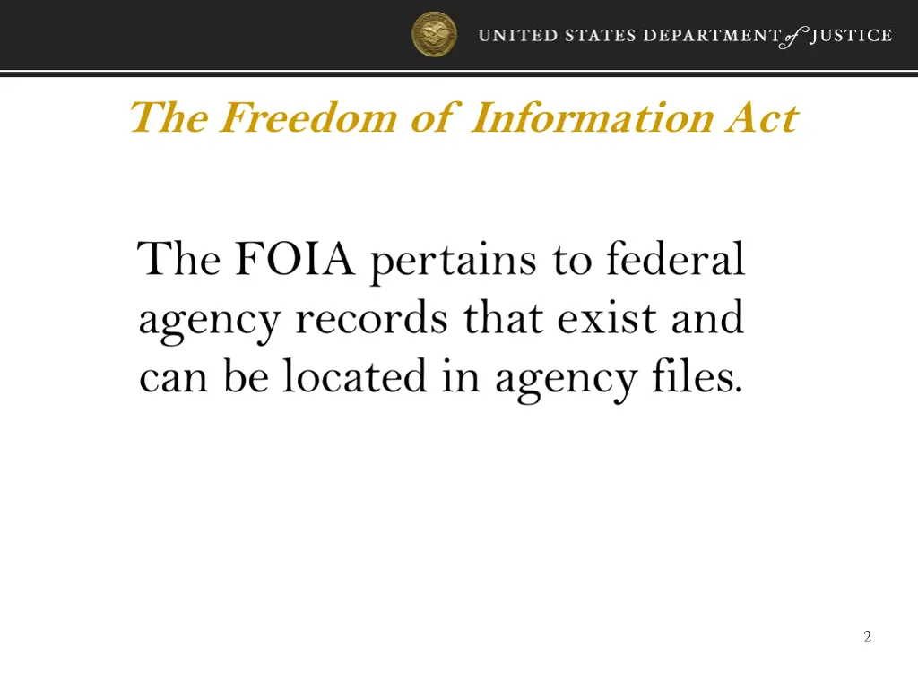 the freedom of information act