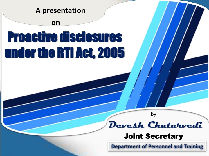 a presentation on disclosures under