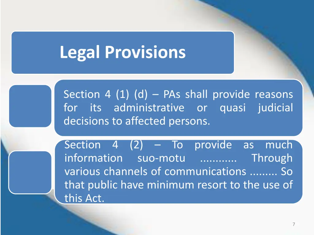 legal provisions 1