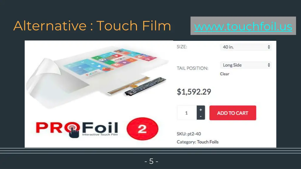 alternative touch film