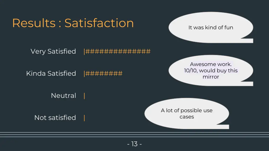 results satisfaction