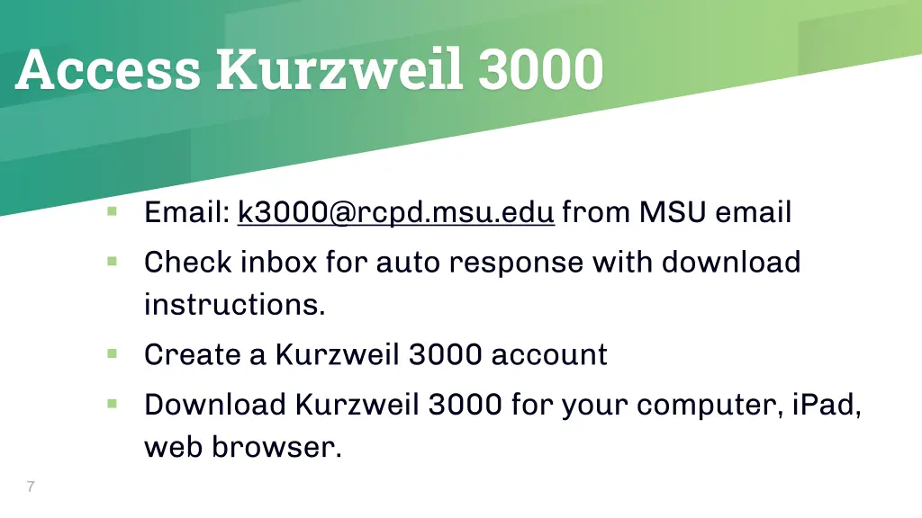 access kurzweil 3000