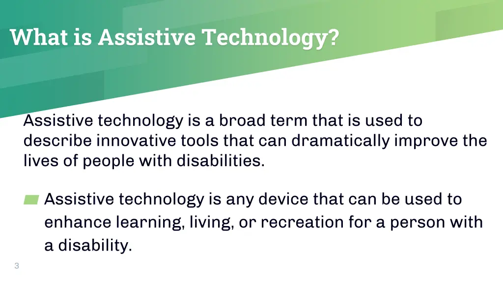 what is assistive technology