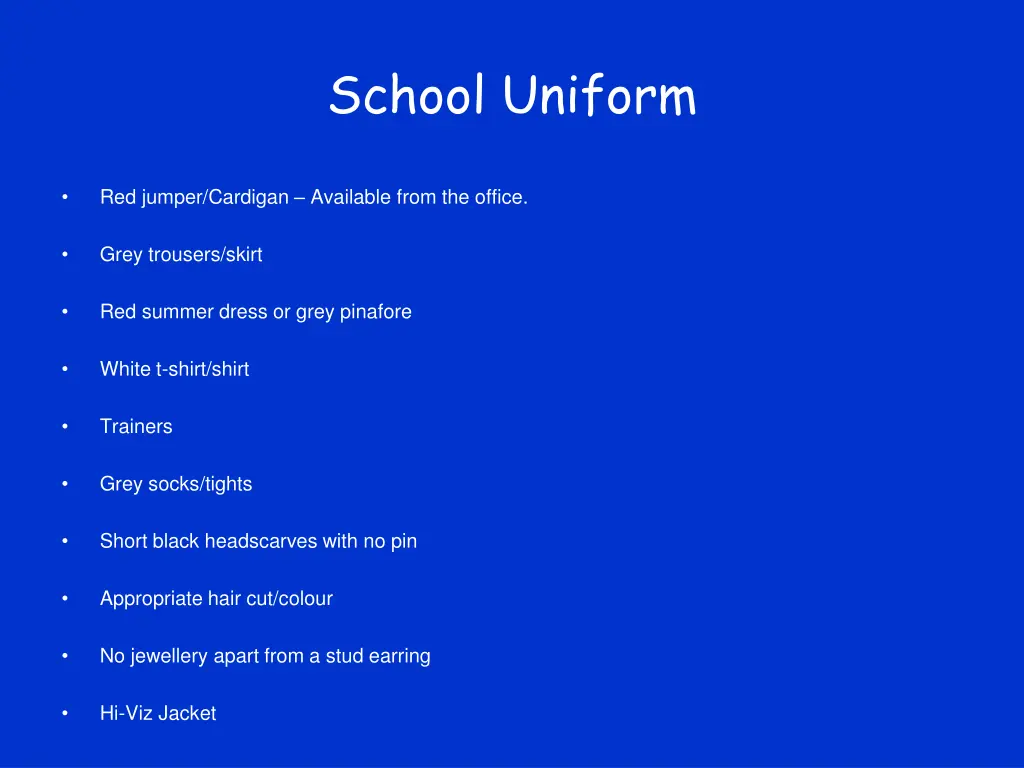 school uniform
