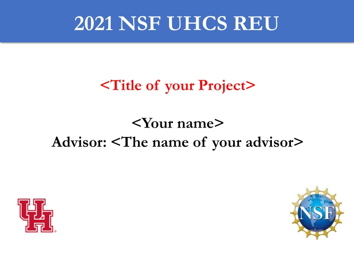 2021 nsf uhcs reu