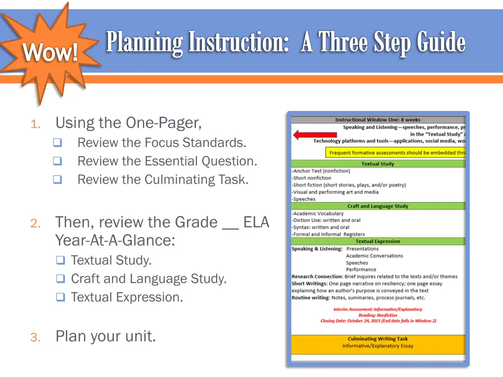 planning instruction a three step guide 2