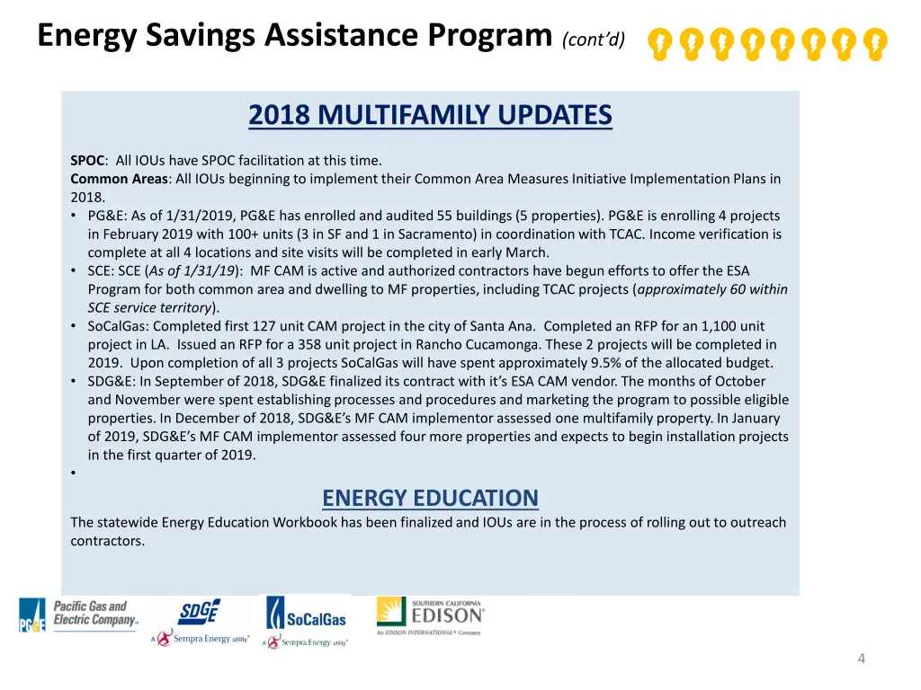 energy savings assistance program cont d